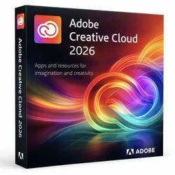 Adobe suite 2026, all 40 apps, and all updates for 1 year are included.