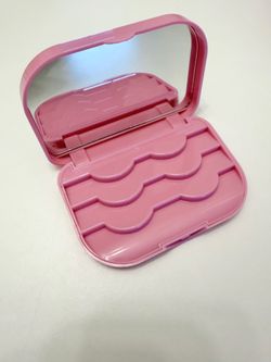 Strawberry Mirror Eyelash Travel Case Holder