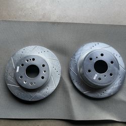 Drilled Slotted Rotors For Silverado 