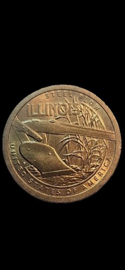 USA 1 dollar  Illinois, steel plow 2024 D ,picture said s but is D .