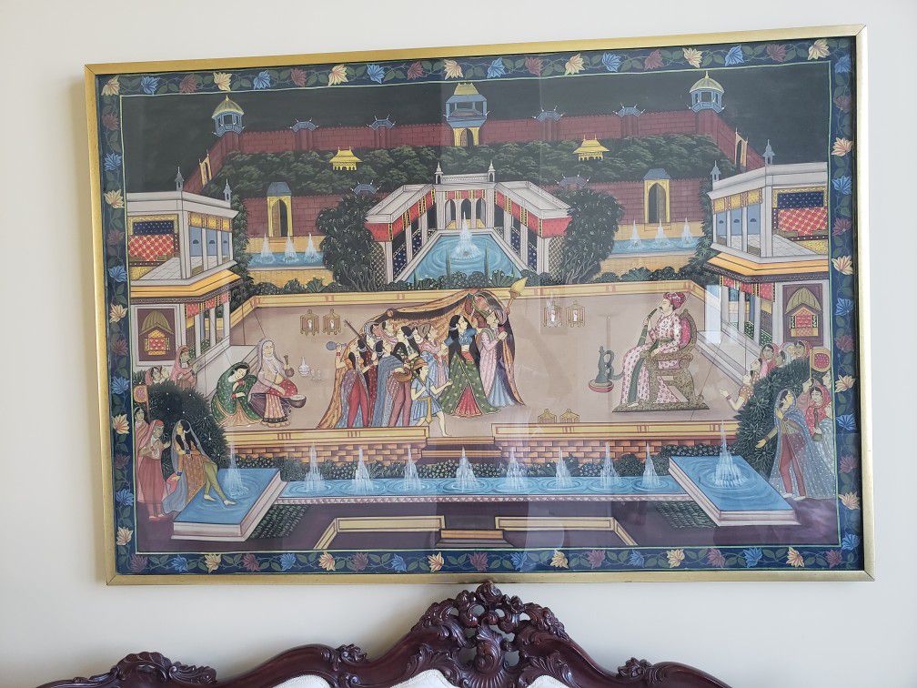 Large Painting India Palace