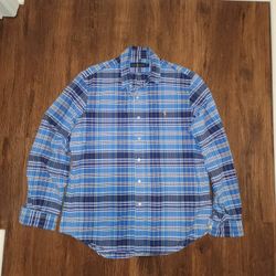 New Ralph Lauren Polo Button-up Flannel Shirt Men's Large