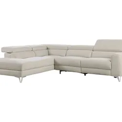 Genuine Italian leather 2-Piece Power Reclining Sectional with Left Chaise