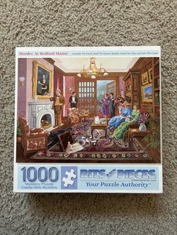 Jigsaw puzzle MURDER AT BEDFORD MANOR Bits & Pieces NO MISSING PIECES