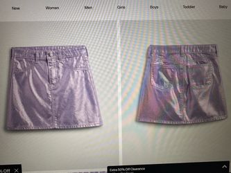 Gap Factory - Kids Metallic Denim Mini Skirt