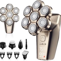 Waterproof Electric Head Shaver 