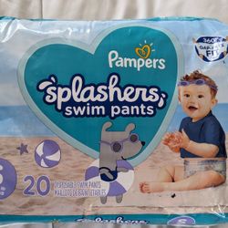 NEW Baby Pampers Splashers Swim Diapers Pants Size S 13-24 Lb