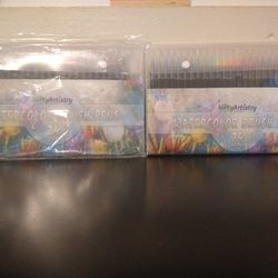Watercolor Brush Pens Vibrant Markers Pre-Filled Color Precision Soft NylonBrush