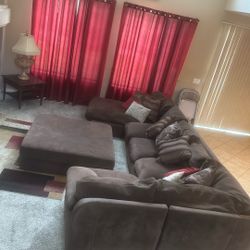 Couch And Ottoman For Sale! Need Gone ASAP