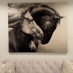 Horse Painting. Art. Wall Art