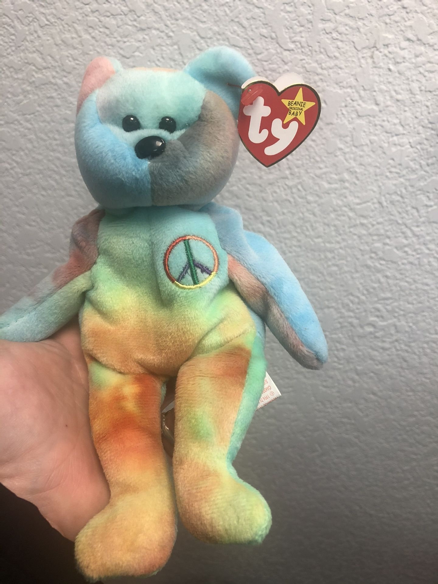 Peace Ty beanie baby Rare, Excellent Condition