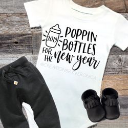 Pippin bottles for the New Year onesie
