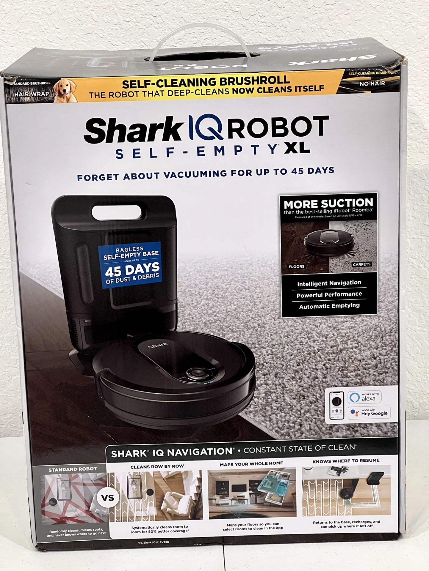 Shark IQ Robot Self Auto Empty XL Navigation Alexa Google