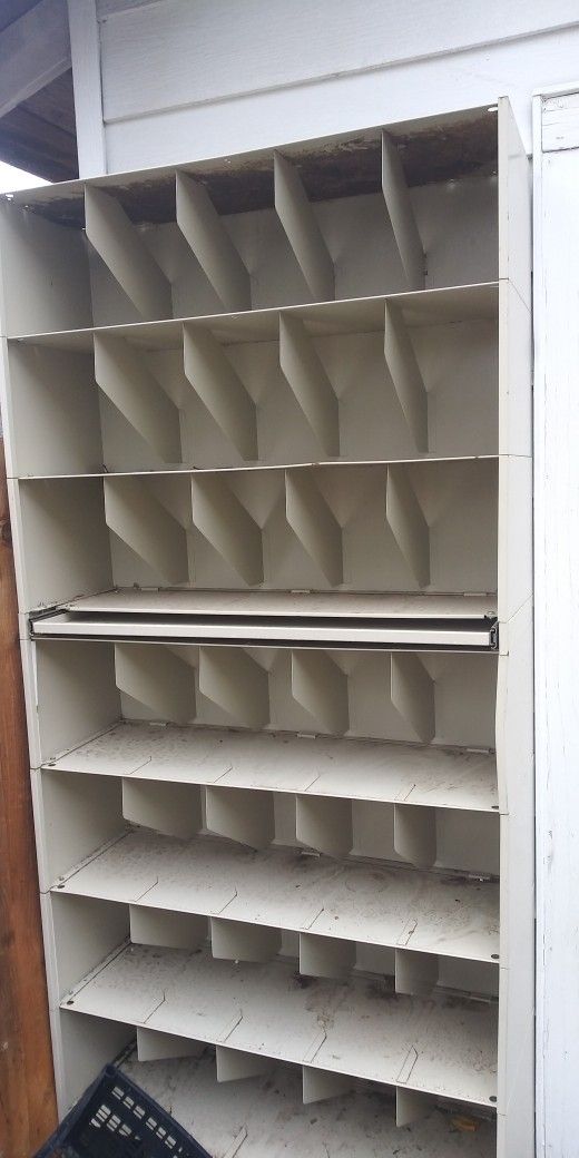 Metal Shelves With Dividers