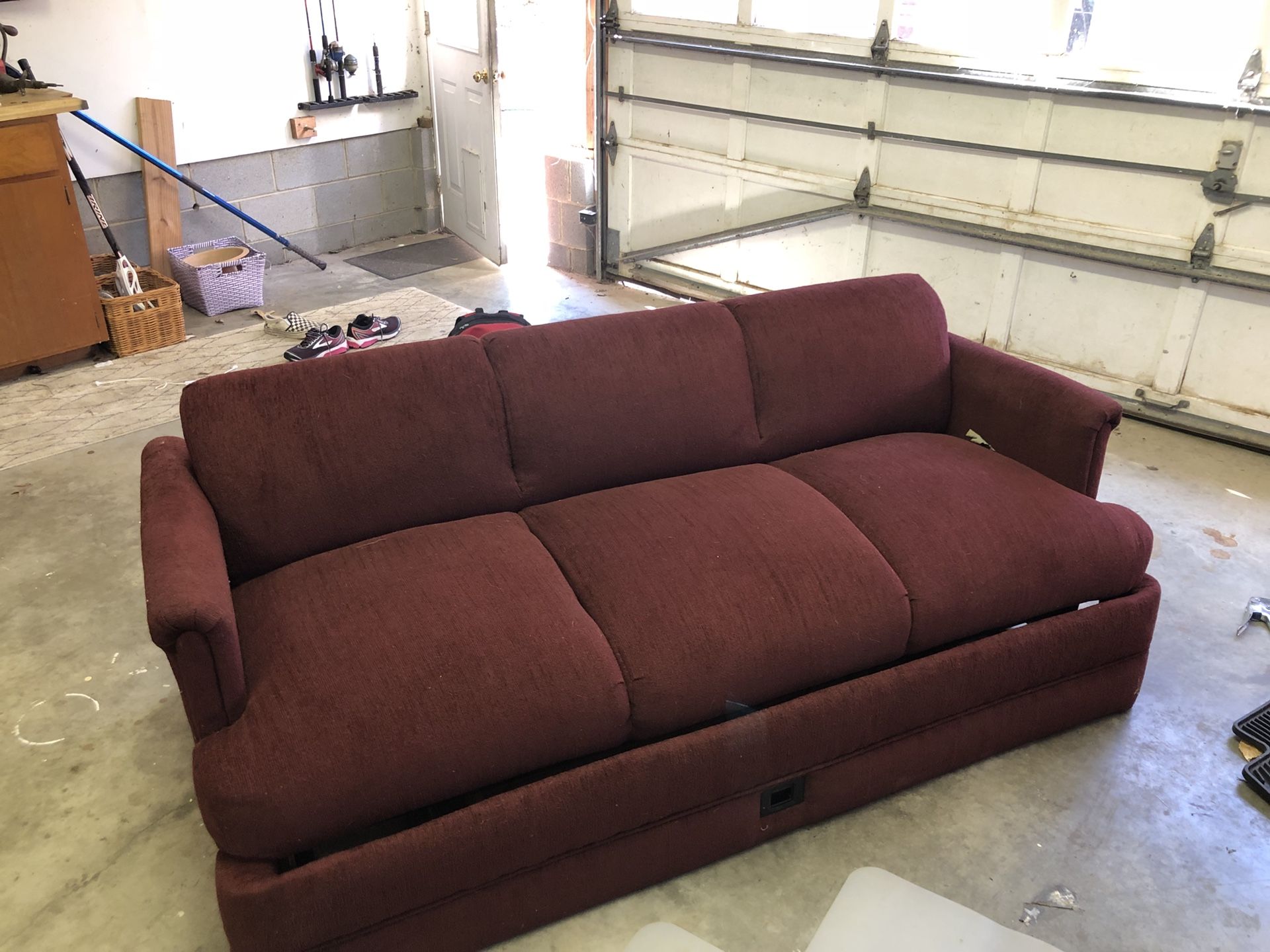 RV jackknife sofa