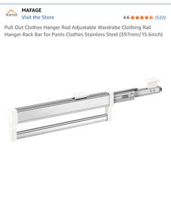 Pull Out Clothes Hanger Rod - 4 Boxes