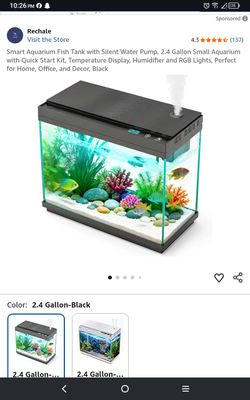 "Smart" Aquarium with  humidifier LED lights 2.2 gal series 5