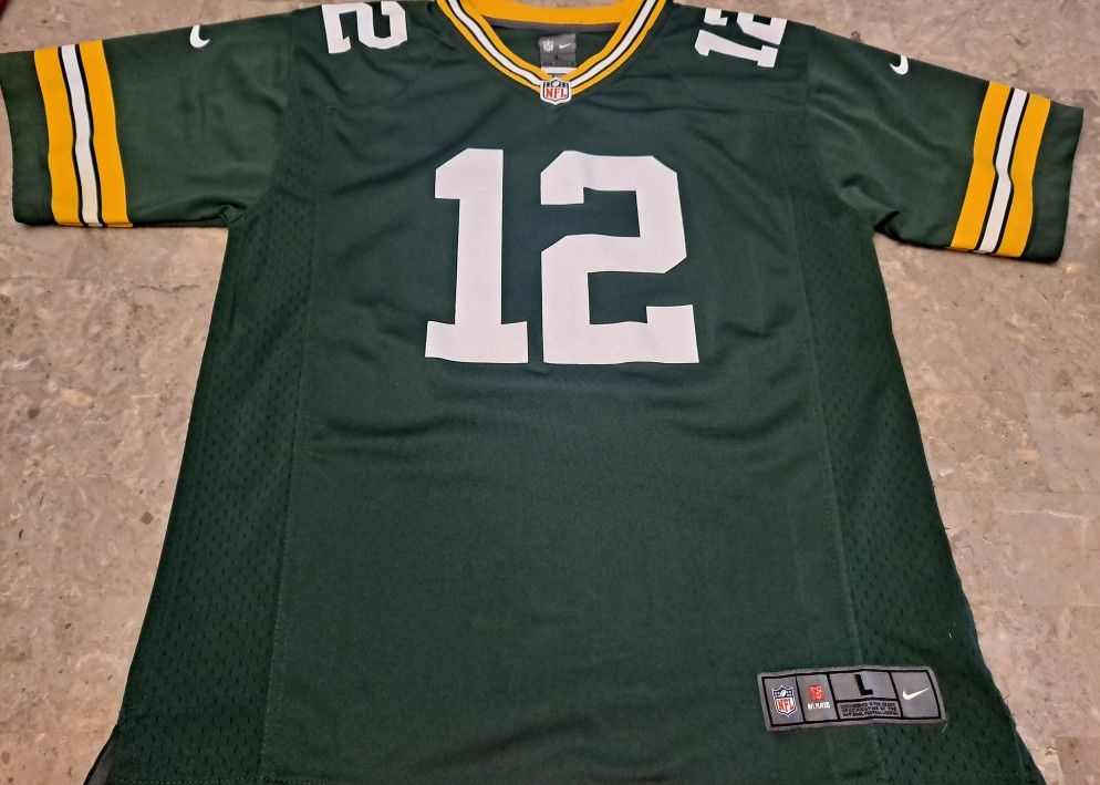 NFL Nike Kids Size Large Green Bay Packers  Aaron Rodgers Jersey