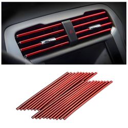 Red 20 Piece Air Conditioner Decor Strip