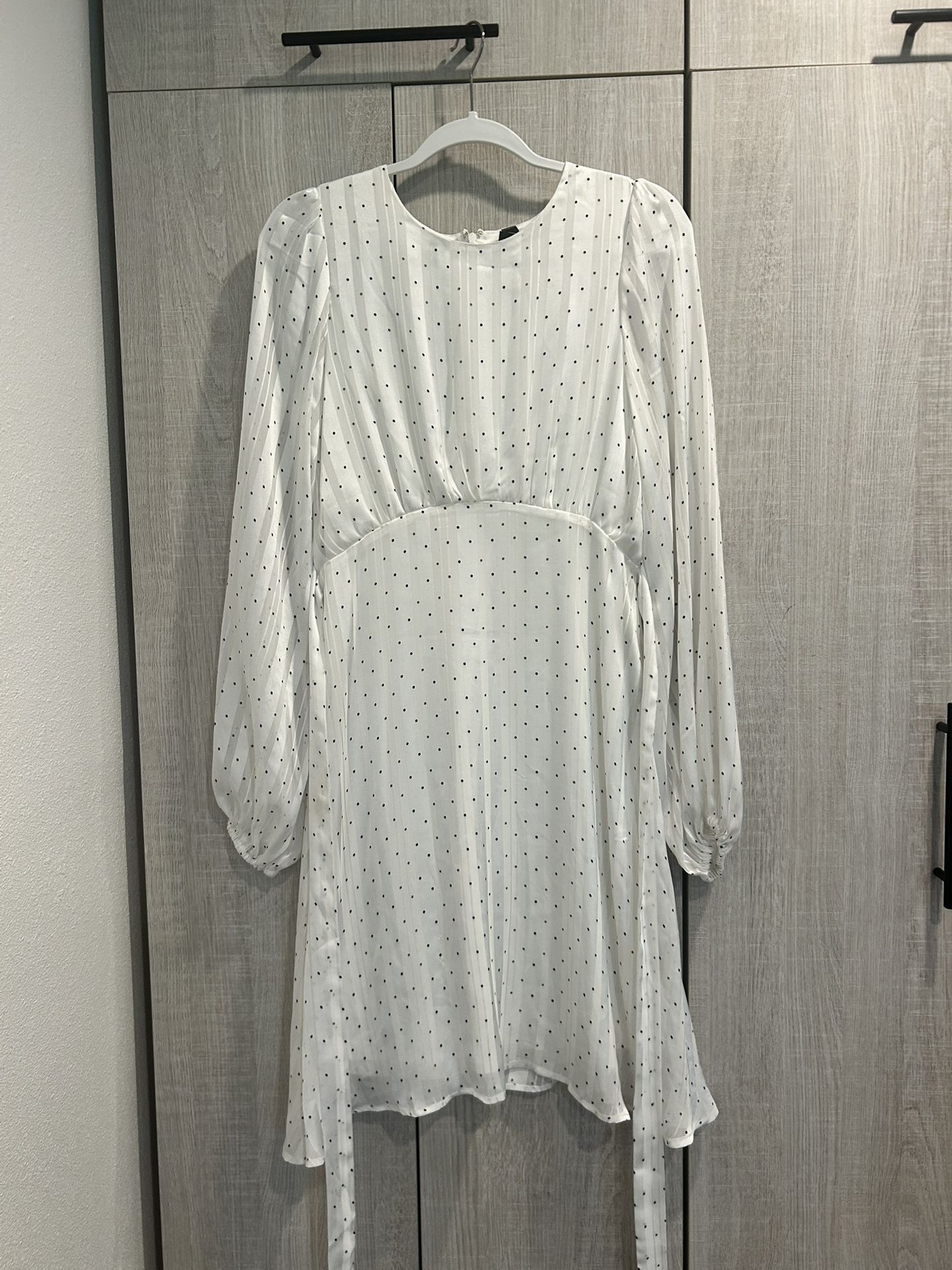 White Polka Dot Dress