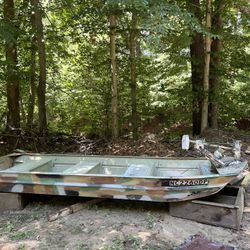 14 Ft Aluminium Boat And 3hp Motor 