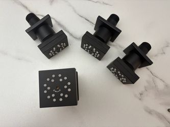 4 pack Dual Modes Body Jets (2 Inch) Matte Black