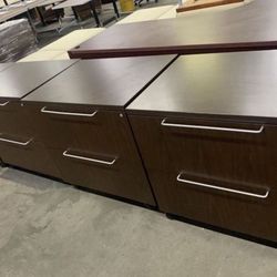 Halloween 🎃 Sale***2 Drawers Herman Miller Mobile Lateral Filing Cabinets  