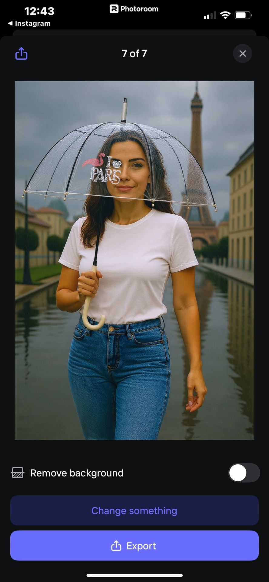Clear Paris Umbrella ☂️