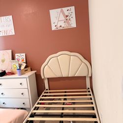 LED twin bed frame
