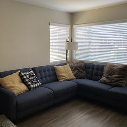 Blue Couch Recliner