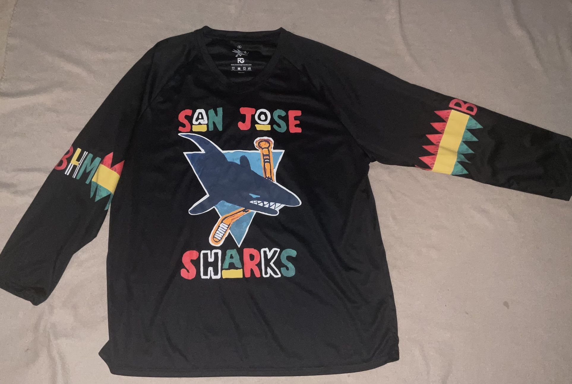 San Jose Sharks NHL Limited Edition Juneteenth Jersey Adult Mens XL New