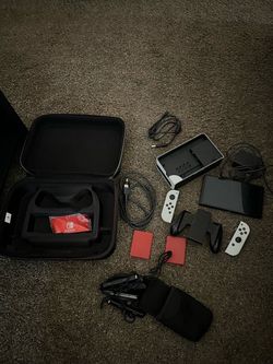 Nintendo Switch OLED White with Accessories Bundle