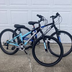 His and hers Mountain Bikes. Nishiki Pueblo