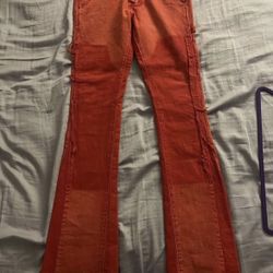 VALABASAS “ALPHA" STACKED FLARE RED  (SZ 30) ! ❤️🐺