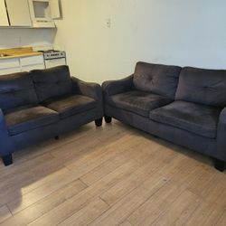 Brown sofa set