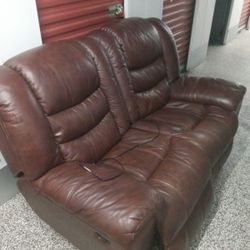Brown Electric Couch 