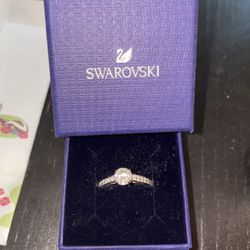 SWAROVSKI Silver Diamond (size 8) Worn Once