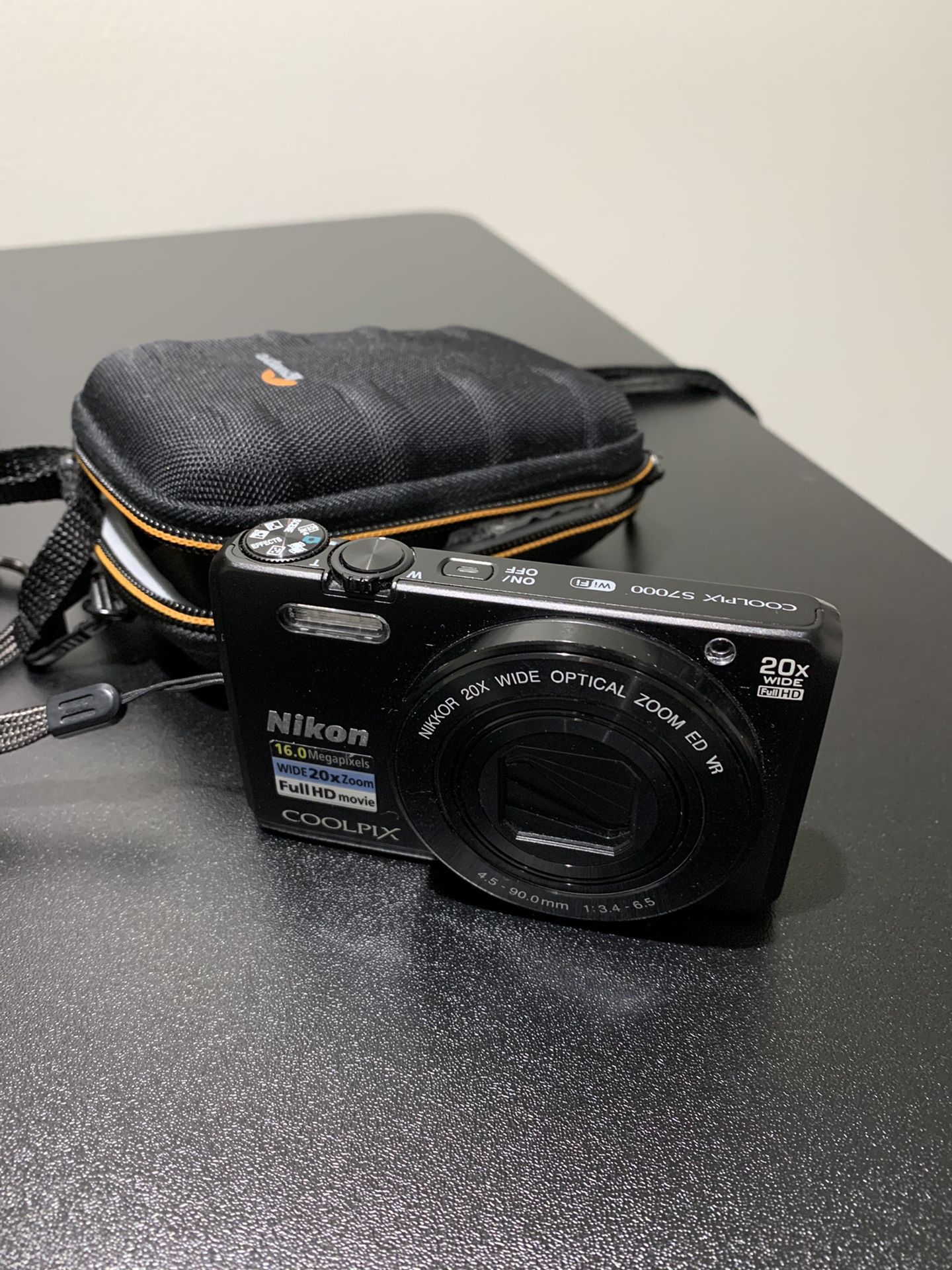 Nikon Coolpix S7000 Camera and Case
