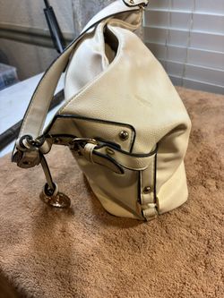 Michael Kors White Leather Purse