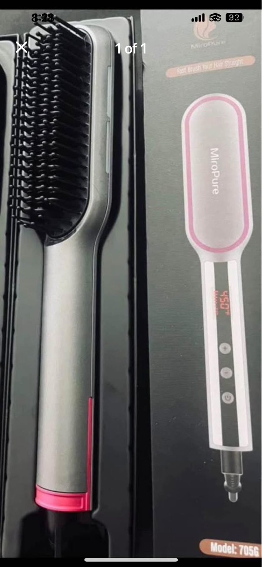 Brand new hair, straightening brush