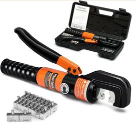 Hydraulic Battery Cable Crimpers 10 Tons 12?2/0 AWG Stainless Steel Railing