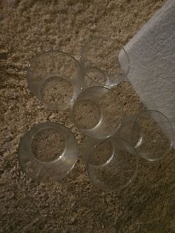 Glass whiskey cups