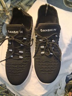 Women's Danskin Black Lightweight Knit Sneakers