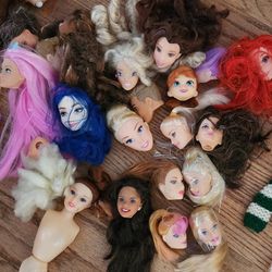 Barbie Doll Heads And Clothes 