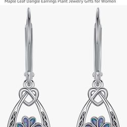 Sterling silver clover earrings