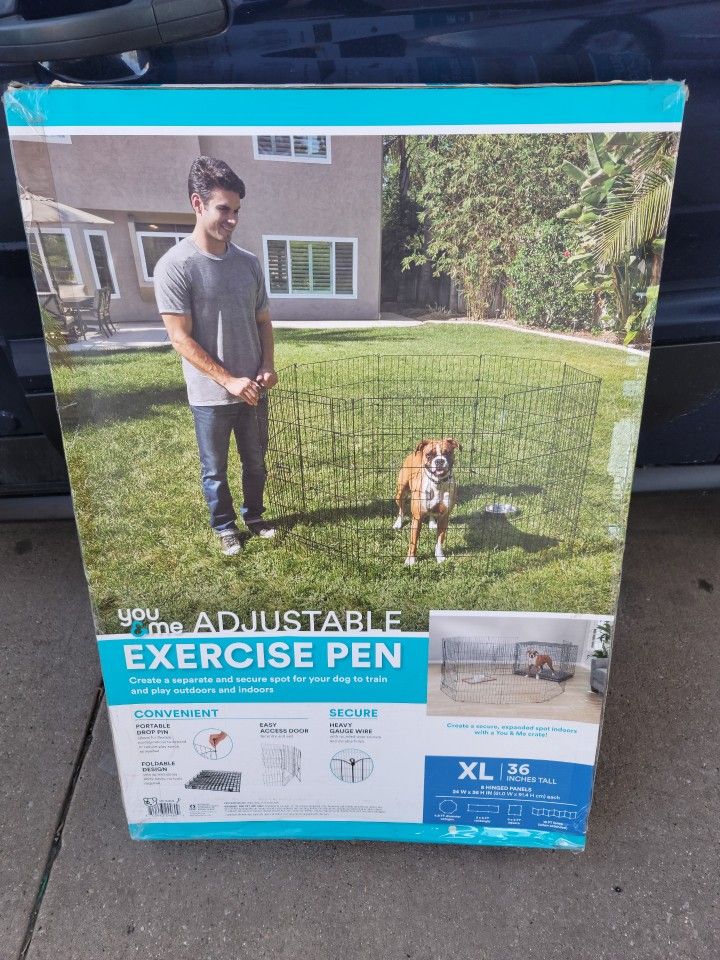 You & Me Adjustable Exercise Pen, 36" new