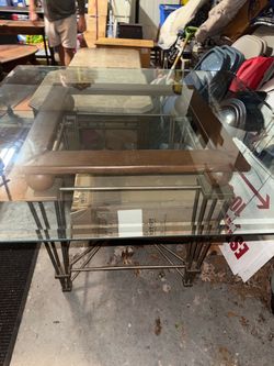 Glass Lamp Table