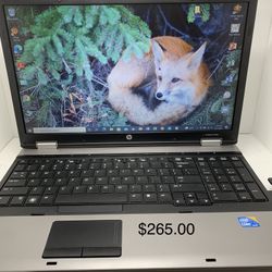 i7…i7…i7…HP…PROBOOK…model # 6550-B….500 GB HHD ...6.0 GB RAM . , 5 GENERATION…READY FOR CLASSES ON LINE OR WORK FROM 
