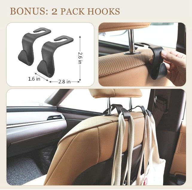 Messy Car? Roadtrip? High Quality Backseat Organizer for Kids! Less Stress for All!