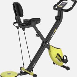 4in1 Folding Exercise Bike Indoor Cycling Bike Stationary Bike Magnetic X Bike